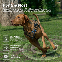 Rastreador GPS para Perros, Plástico y Silicona, Posicionamiento en Tiempo Real, Alertas de Geocerca con IA, Alertas de Luz LED y Sonido, Monitor de Salud, SIM 4G