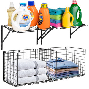 Scaffale Multifunzionale in Ferro Pieghevole per Appendere Asciugamani e Organizzare Articoli da Toilette in <span class=keywords><strong>Casa</strong></span> - Product Image 5