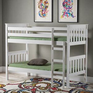 Letto a castello moderno in legno massello in legno di pino letto singolo per bambini gemelli durevole eco-friendly Design <span class=keywords><strong>salvaspazio</strong></span> Grey) - Product Image 1