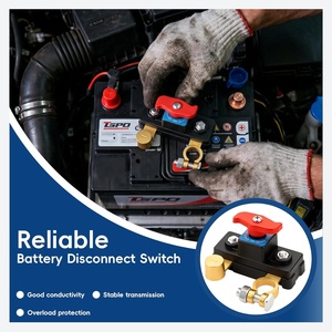 Interruttore di Disconnessione Batteria 12V 24V, Clip in Rame Puro ad Alta Conduttività, Interruttore di Spegnimento Batteria per Auto e Veicoli Agricoli - Product Image 4