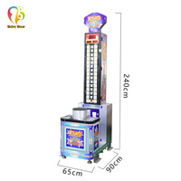 Machine de jeu d'arcade sportive d'intérieur en métal, à monnayeur, Baby Bear, jeu de frappe au marteau et de boxe, pour 1 joueur