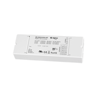 Contrôleur LED CV 4 en 1 Zigbee 3.0 SR-ZG9101EA-5C par Sunricher, 5 canaux 12-24V, prend en charge les couleurs simples/doubles, RGB, RGB+CCT