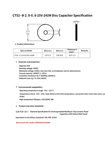 קבל דיסק RC CT52-2.0-0.8-25v-242M 2400PF 20% 25V - Product Image 3