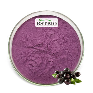 BSTBIO食品グレード純粋なアサイベリー果実アントシアニン粉末25% アサイベリーエキス - Product Image 1