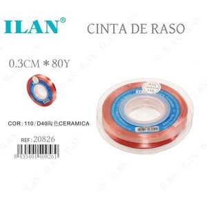 Nastro in raso ILAN 0,3 cm 80Y colore ceramico per lavori artigianali - Product Image 1