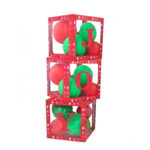 Factory Square Christmas Party Favor Box Set Red Transparent <b>Balloons</b> Eco-Friendly Reusable Large Decoration for - Product Image 2