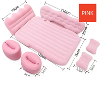 Colchón inflable para coche con bomba para viaje por carretera, cama de aire, asiento trasero de viaje, colchón inflable para coche, para camión, SUV, colchón de aire para acampar