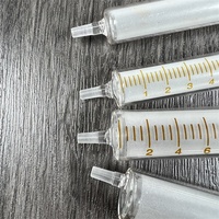Vente en gros d'applicateur de verre pré-rempli de 5ml 10ml 20ml 30ml 50ml 100ml Balance Luer Lock pour huile de sérum cosmétique