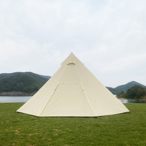 Carpa octogonal de doble capa, a prueba de viento y lluvia, para acampar al aire libre, refugio espacioso y estable. - Product Image 3
