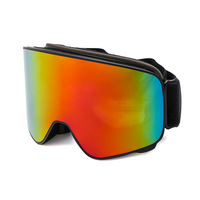 Lunettes de montagne pour adultes à double couche anti-buée personnalisées par le fabricant, lunettes de cross-country pour l'extérieur