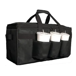 Isolado Food Delivery Cooler Bag Bebida Portadores Não Tecido Isolado Lunch Cooler Bag Para Alimentos