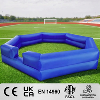 Piscine à balles gonflable bleue multifonctionnelle, arène interactive avec système de gonflage rapide pour divers jeux de balles