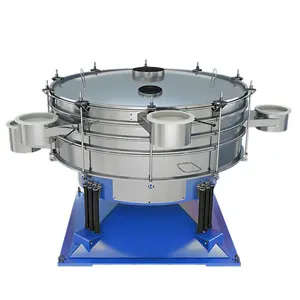 Feed sifting grading vibrating screen separator stainless steel circular tumbler vibration screen