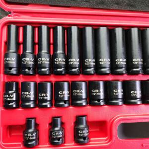 35 cái <span class=keywords><strong>1</strong></span>/<span class=keywords><strong>2</strong></span> "<span class=keywords><strong>inch</strong></span> ổ đĩa CR-V thép đen Phosphate khí nén 35 trong <span class=keywords><strong>1</strong></span> Hex tác động ổ cắm hộp nhựa sâu ổ cắm Bộ - Product Image 4