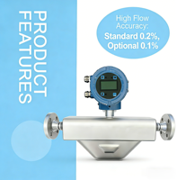 Industrial Use Stainless Steel Coriolis Mass Flow Meter with 0.2 Accuracy for Oils Slurries and Aqueous Solutions