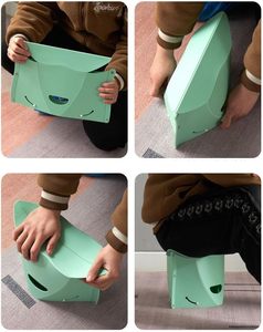 Ultra Thin Portable Folding Travel <b>Stool</b> Lightweight Outdoor Camping <b>Seat</b> Compact Collapsible Chair - Product Image 5