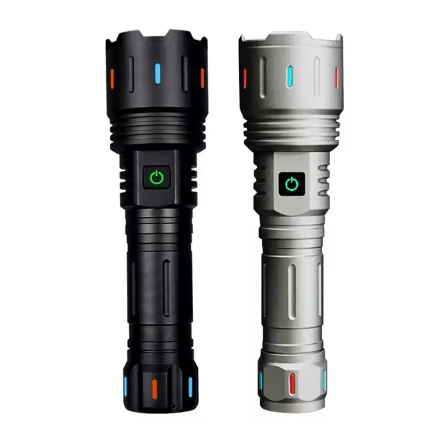 Super Bright Camping Outdoor High Lumen Power Long Range White Laser Rechargeable Torch Light Led Tactical Flashlights