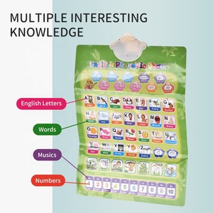 Alphabet éducatif interactif intelligent Double face pour enfants anglais français jouet d'apprentissage bilatéral affiches de conversation tableau mural Audio - Product Image 3