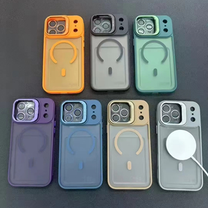 Hybrid Frosting TPU <span class=keywords><strong>PC</strong></span> soporte teléfono cubierta para iPhone 17 Pro Max AIR 16 15 14 Plus fundas móviles a prueba de golpes nueva red - Product Image 1