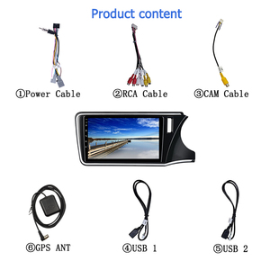 Cho Honda City 2014-2019 Đài Phát Thanh Xe Hơi Đa Phương Tiện Video Player <span class=keywords><strong>Navigation</strong></span> <span class=keywords><strong>GPS</strong></span> Android 7.1 <span class=keywords><strong>1GB</strong></span> + 16GB 2GB + 32GB - Product Image 4