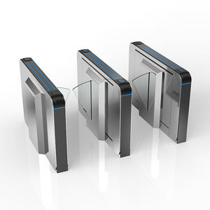 Porte de tourniquet à rabat abordable avec accès à pièces et invite vocale pour le contrôle d'entrée au gymnase - Product Image 2