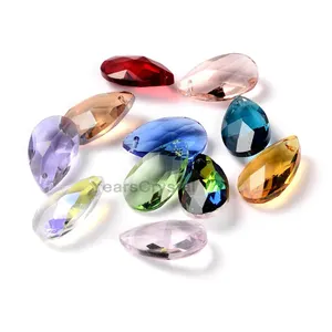 Hot sale Oval shape tear pear crystal drops bead for chandeliers pendant
