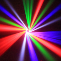 Mini projecteur LED mobile 150W à 6 bras, effet faisceau RGBW, laser, DMX, stroboscope pour discothèque, scène, mariage, soirée, boîte de nuit