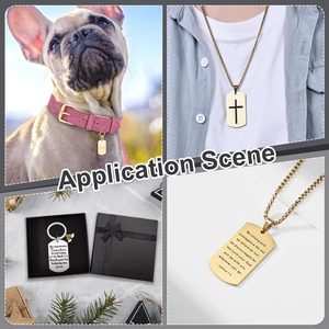 New Version <b>Personalized</b> <b>Dog</b> Id <b>Tag</b> Engraved Metal Blank Charm Print Stainless Steel <b>Dog</b> <b>Tag</b> - Product Image 5