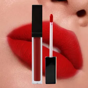 Lipstik Cair Tahan Air Grosir Label Pribadi Lipstik Matte Beludru Vegan Kualitas Tinggi Lipstik Cair Natal