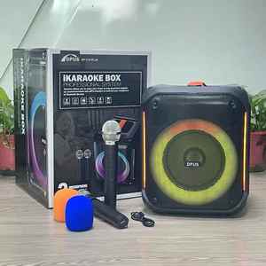 Loa Karaoke Bluetooth DP-1741PLUS <span class=keywords><strong>8</strong></span> inch siêu trầm với 2 micro không dây, đèn RGB, loa trầm chủ động, loa di động, hộp loa tiệc tùng - Product Image 3