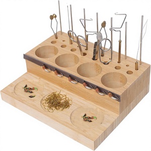 Ussuris – Organisateur de <span class=keywords><strong>bureau</strong></span> en bois rectangulaire pour kit d'outils de montage de mouches, <span class=keywords><strong>plateau</strong></span> de rangement pour matériaux de <span class=keywords><strong>bureau</strong></span> - Product Image 1