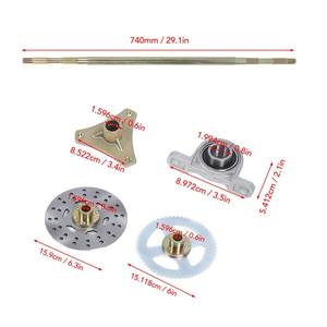 ชุดประกอบเพลาหลังรถโกคาร์ทขนาด 29 นิ้ว พร้อมเฟืองโซ่ เบรคดิสก์ คาลิปเปอร์ ดุมล้อ สำหรับเปลี่ยนในรถ ATV ขนาด 50cc 70cc <span class=keywords><strong>90cc</strong></span> - Product Image 2