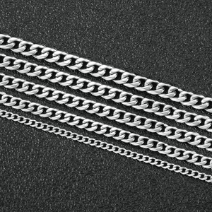 New Arrival <span class=keywords><strong>3</strong></span> Đến 11 Mét Tùy Chỉnh Thép Không Gỉ Hip Hop Trang Sức Cuba Liên Kết Chuỗi Vòng Cổ Curb <span class=keywords><strong>Chain</strong></span> Đối Với Nam Giới Phụ Nữ - Product Image 3