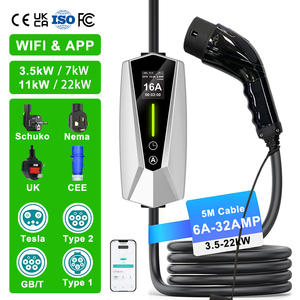 Chargeur EV portable à <span class=keywords><strong>prix</strong></span> abordable, triphasé AC, le meilleur modèle mobile 20 kW, 20 <span class=keywords><strong>kWh</strong></span>, 50A, et station de <span class=keywords><strong>recharge</strong></span> rapide pour voitures électriques - Product Image 1