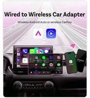 Convertisseur Android Auto CP86B 2 en 1 Wifi Plug and Play, dongle audio vidéo USB pour voiture, adaptateur CarPlay filaire vers sans fil pour iPhone
