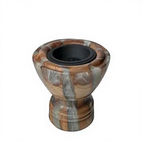 Set Pembakar Dupa Premium Luxury ArtisanVibe Mubkhar, Tempat Dupa Buatan Tangan dari Resin Epoksi, Diffuser Aromatik Kayu Cendana Bakhoor