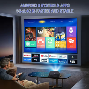 Proyector Inteligente Full HD 1080P con Enfoque Automático, Popular, Android 12, WiFi 6, Portátil, Cine en Casa, Mini Proyector 4K - Product Image 4