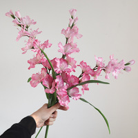 Bruidsboeketten Hoogwaardige enkelvoudige gladiolen Kunstbloemenboeket Scène decoratie Delphinium