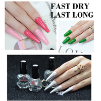 Vernis à Ongles à Séchage Rapide Non Toxique Sain en 5 Minutes, 7.5ml 8ml, Ensemble en Gros