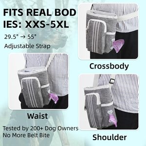 กระเป๋าคาดเอวซิลิโคนสำหรับสัตว์เลี้ยง แจกฟรี  สำหรับใส่ขนม อาหาร ฝึกสัตว์เลี้ยง ใช้กลางแจ้ง  กระเป๋าใส่ขนมสุนัข กระเป๋าเดินเล่น - Product Image 4