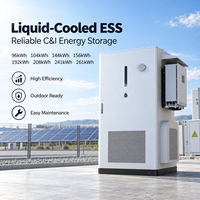 Système de stockage d'énergie commercial et industriel à batterie LFP refroidie par liquide 96kWh 104kWh 144kWh 156kWh 193kWh 209kWh 241kWh 261kWh OEM