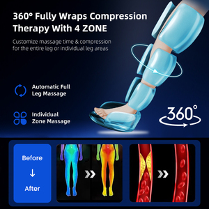 Bottes de <span class=keywords><strong>massage</strong></span> à compression d'air pour le sport, récupération, <span class=keywords><strong>massage</strong></span> des <span class=keywords><strong>jambes</strong></span> complètes avec système de cryothérapie, appareil pour les caillots sanguins, utilisation à domicile - Product Image 3
