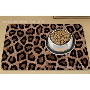 Pet Food <b>Mat</b> Black With Paw Print Pattern Non Slip Leak Proof Easy To Clean For <b>Cats</b> And Dogs - Product Image 2