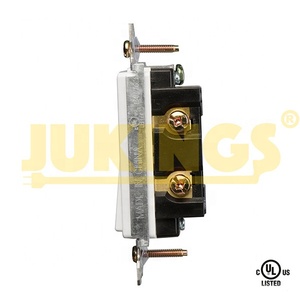 US Standard 15-Amp <strong>Single</strong> Pole <strong>Switch</strong> <strong>with</strong> Plug <strong>Socket</strong> 125V Rated Copper Conductor OEM Supported - Product Image 2