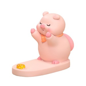 Figura de cerdo adorable de resina, adorno de escritorio para decoración de oficina, regalo. - Product Image 5