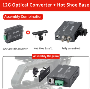 Kit de Video 12G-SDI con <span class=keywords><strong>Tally</strong></span> y Salida de Bucle, RS485 Inverso, Alimentación CC, Alimentación Tipo C, Extensor Convertidor de Fibra Óptica LC de 10KM - Product Image 5