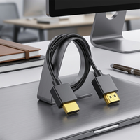 Cable Ultra Delgado 2.0 4K 60Hz OD3.2mm, Cable de Alta Velocidad con Revestimiento de Nailon Trenzado y Chapado en Oro para PS5, Xbox, TV, Monitor, PC, 1M