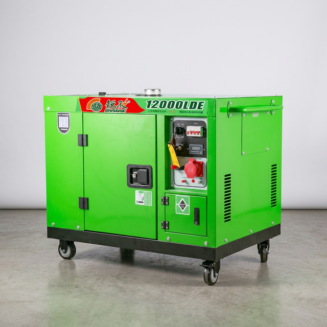 Hot Sale 10KW Silent Air Cooled Diesel Generator Portable 4 Wheels Home Emergency Standby Power Generator for Resale