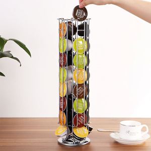 Compatible con <span class=keywords><strong>Dolce</strong></span> <span class=keywords><strong>Gusto</strong></span>, 32 Uds., cápsula de café, cápsula de café, soporte de almacenamiento de Metal, soporte para estante - Product Image 3