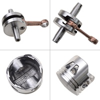 GOOFIT 44mm Moto Big Bore 53cc 54cc Top Kit Culasse Remplacement pour Moteur 2 Temps 47cc 49cc Mini Quad Pocket Bike